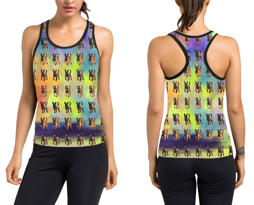 Paradise Wave Belgian Malinois Dogs Women's Racerback Tank Top