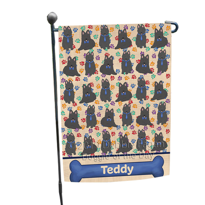 Rainbow Paw Print Belgian Shepherd Dogs Garden Flag GFLG65208