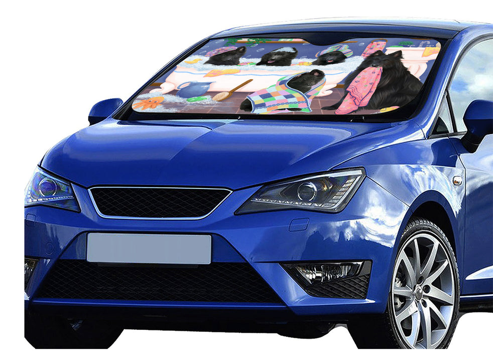 Rub A Dub Dogs In A Tub Belgian Shepherd Dogs Car Sun Shade