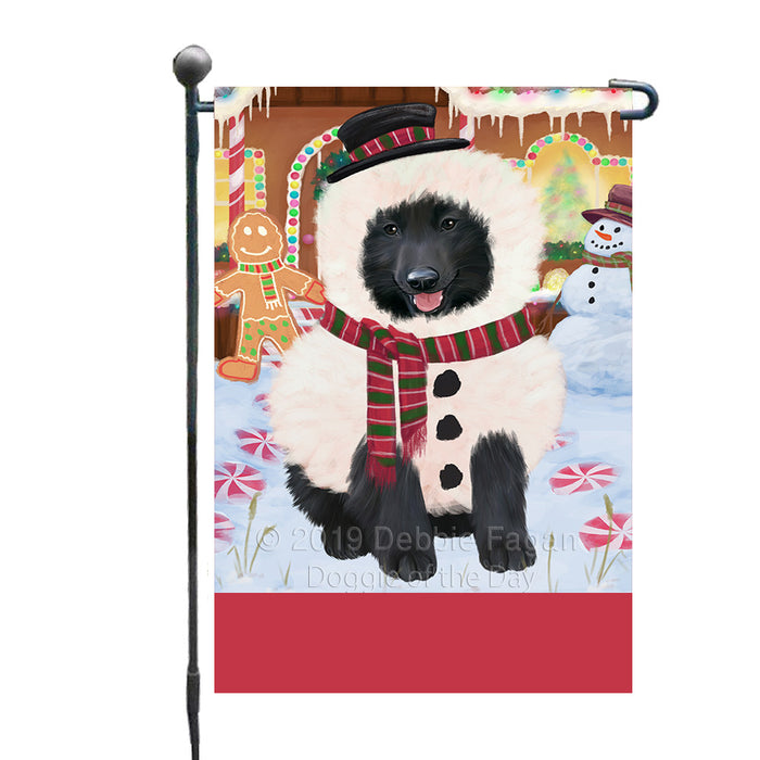 Personalized Gingerbread Candyfest Belgian Shepherd Dog Custom Garden Flag GFLG63931