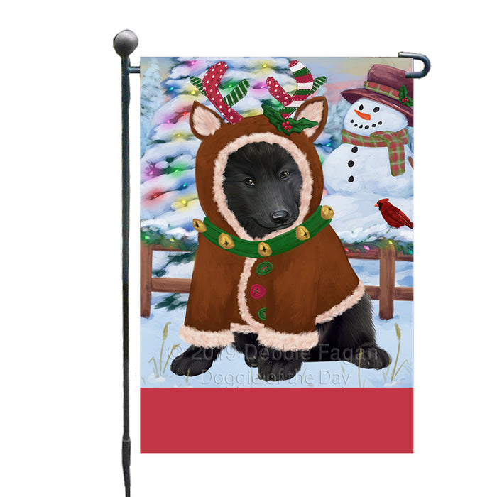 Personalized Gingerbread Candyfest Belgian Shepherd Dog Custom Garden Flag GFLG63932
