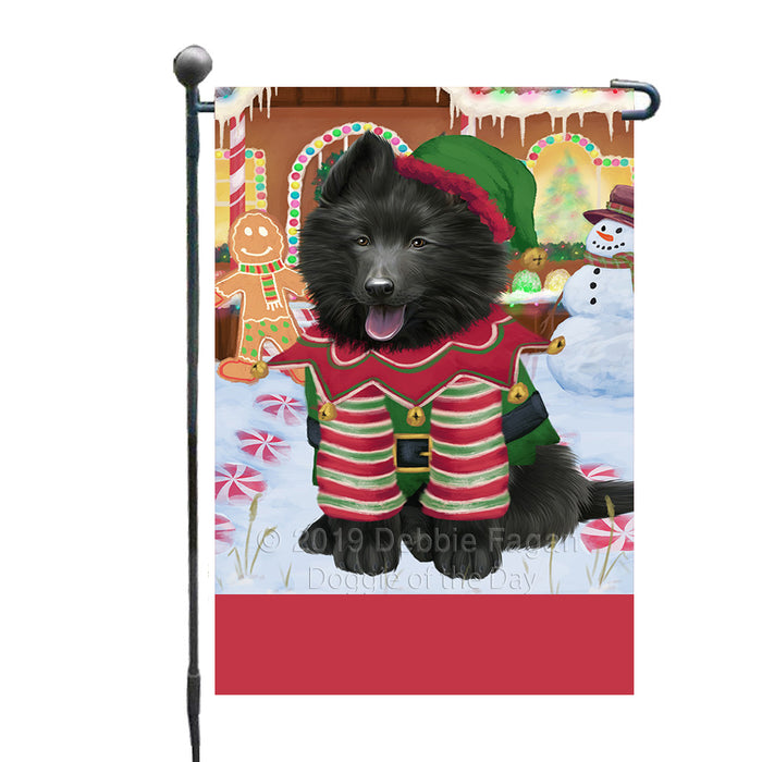 Personalized Gingerbread Candyfest Belgian Shepherd Dog Custom Garden Flag GFLG63933