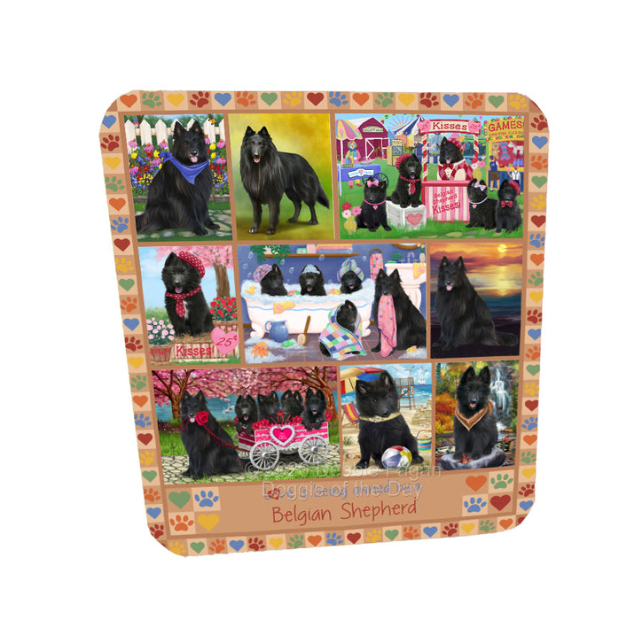 Love is Being Owned Belgian Shepherd Dog Beige Coasters Set of 4 CSTA57761
