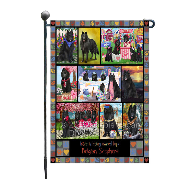 Love is Being Owned Belgian Shepherd Dog Grey Garden Flag GFLG65380