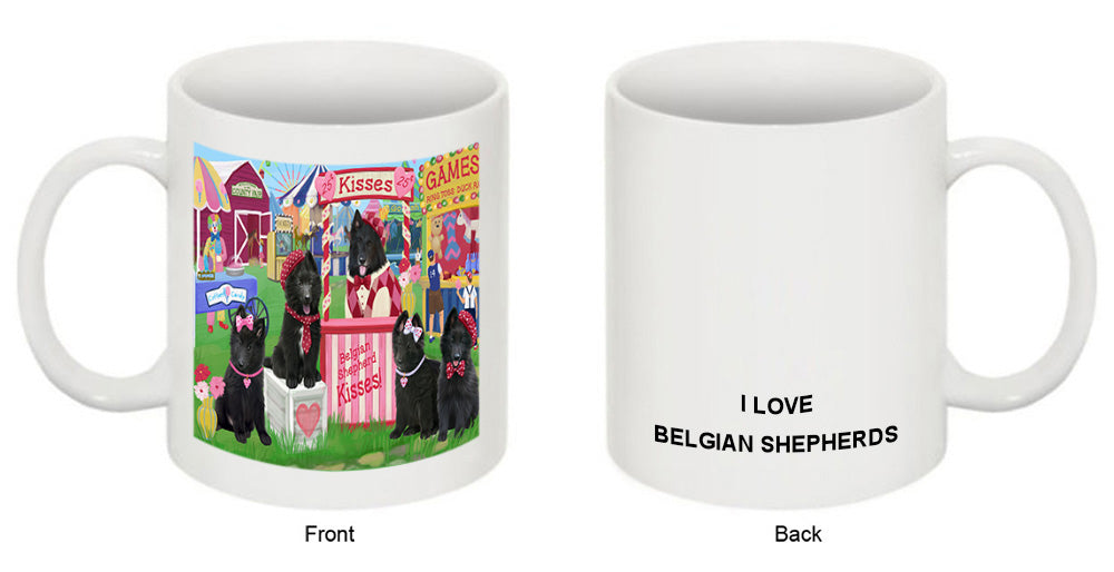 Carnival Kissing Booth Belgian Shepherds Dog Coffee Mug MUG51179