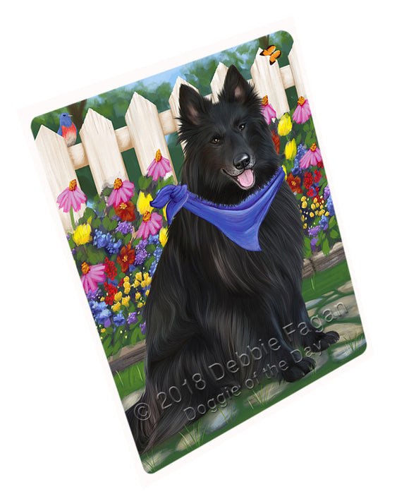 Spring Floral Belgian Shepherd Dog Magnet Mini (3.5" x 2") MAG53223