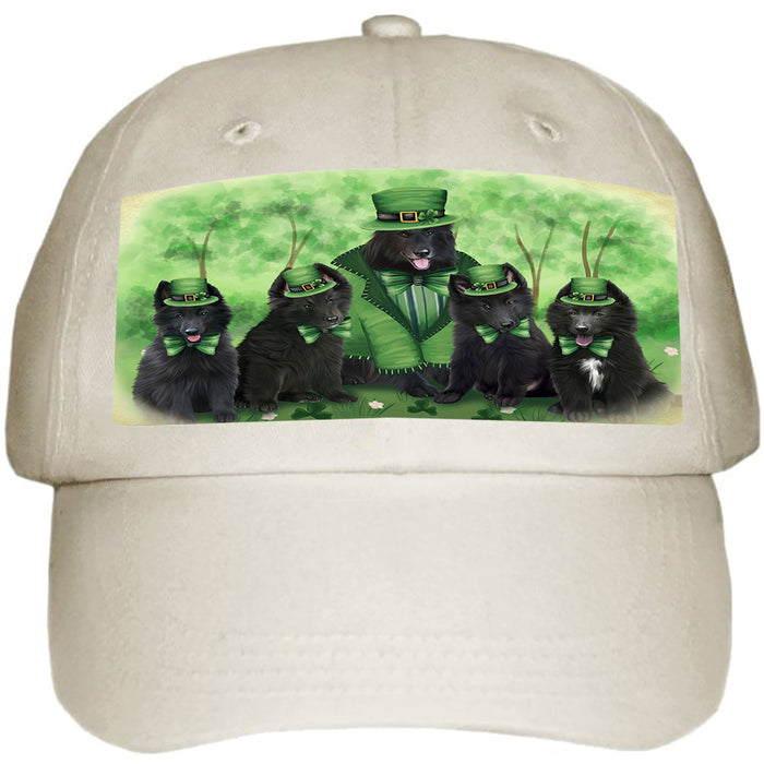 St. Patricks Day Irish Family Portrait Belgian Shepherds Dog Ball Hat Cap HAT51681