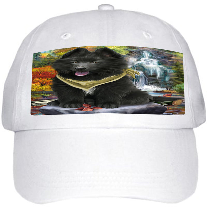 Scenic Waterfall Belgian Shepherd Dog Ball Hat Cap HAT52800
