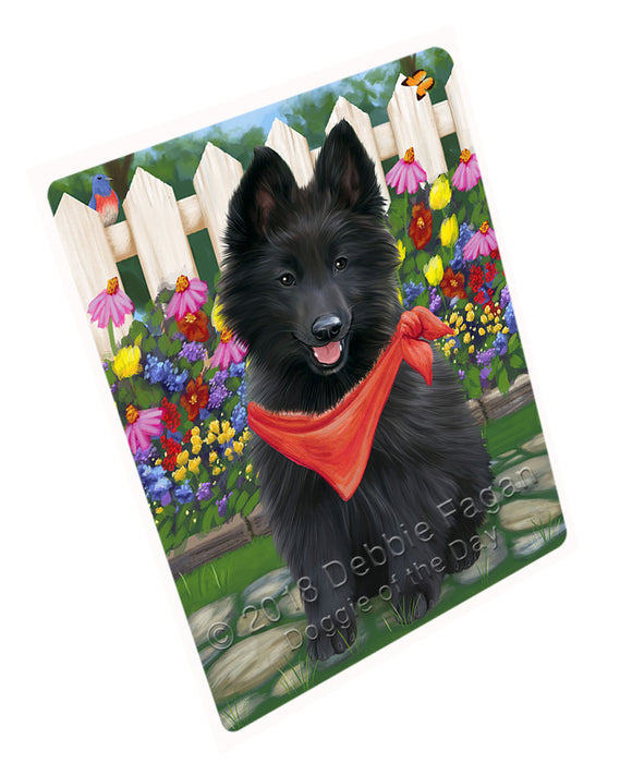 Spring Floral Belgian Shepherd Dog Magnet Mini (3.5" x 2") MAG53229