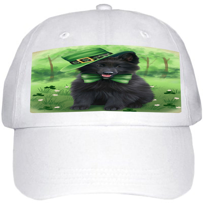 St. Patricks Day Irish Portrait Belgian Shepherd Dog Ball Hat Cap HAT51684