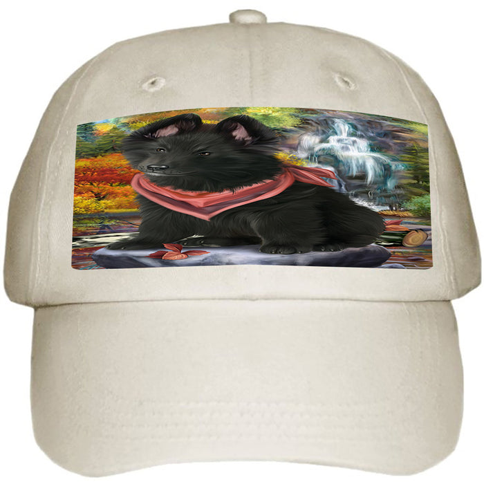 Scenic Waterfall Belgian Shepherd Dog Ball Hat Cap HAT52806