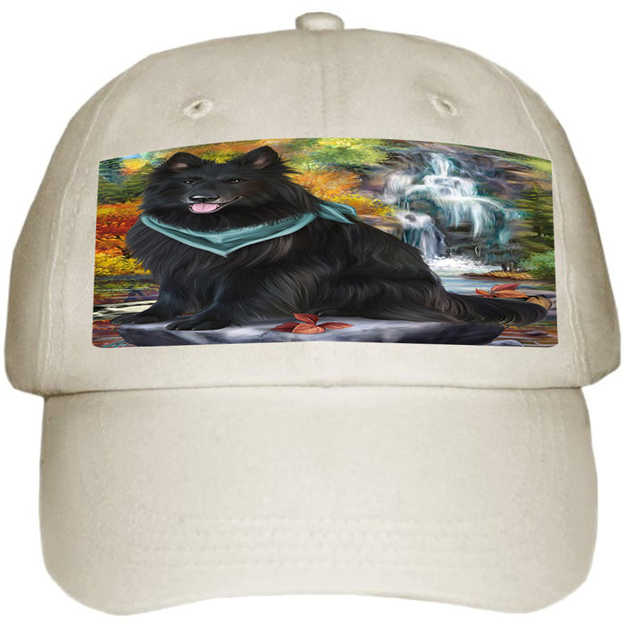 Scenic Waterfall Belgian Shepherd Dog Ball Hat Cap HAT52809