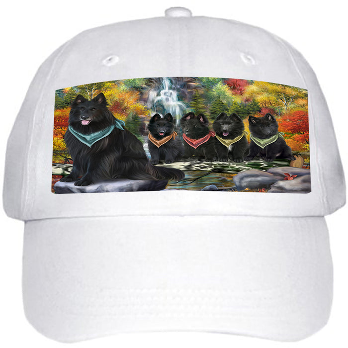 Scenic Waterfall Belgian Shepherds Dog Ball Hat Cap HAT52794