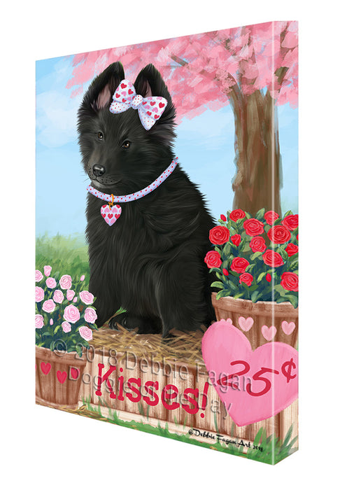 Rosie 25 Cent Kisses Belgian Shepherd Dog Canvas Print Wall Art Décor CVS124532