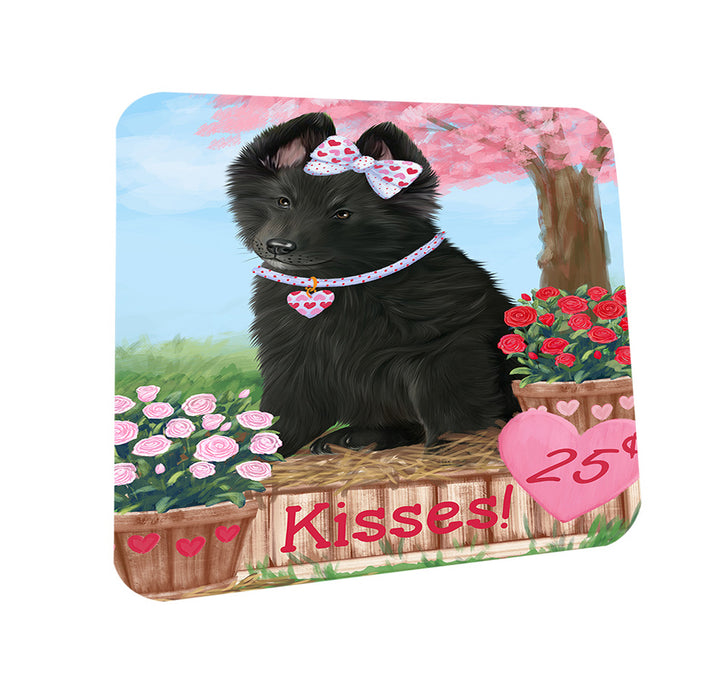 Rosie 25 Cent Kisses Belgian Shepherd Dog Coasters Set of 4 CST55770