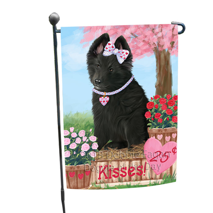 Rosie 25 Cent Kisses Belgian Shepherd Dog Garden Flag GFLG56360