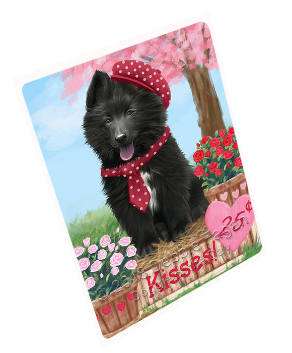 Rosie 25 Cent Kisses Belgian Shepherd Dog Large Refrigerator / Dishwasher Magnet RMAG97146