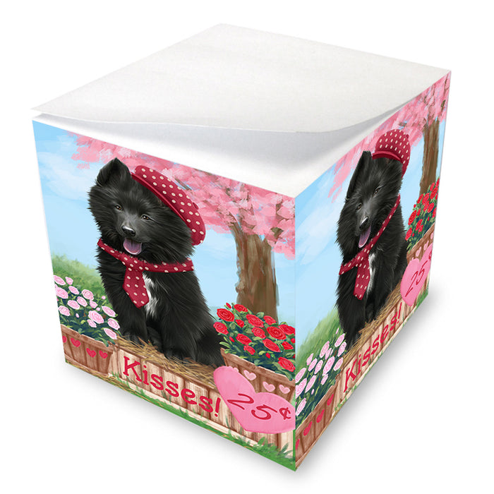 Rosie 25 Cent Kisses Belgian Shepherd Dog Note Cube NOC53885