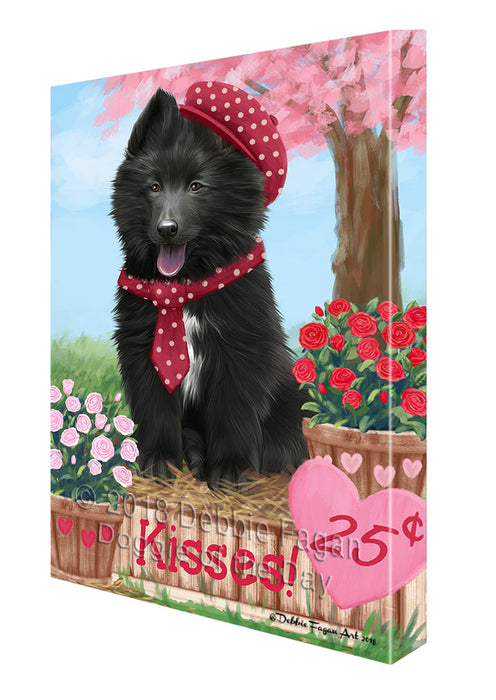 Rosie 25 Cent Kisses Belgian Shepherd Dog Canvas Print Wall Art Décor CVS124541