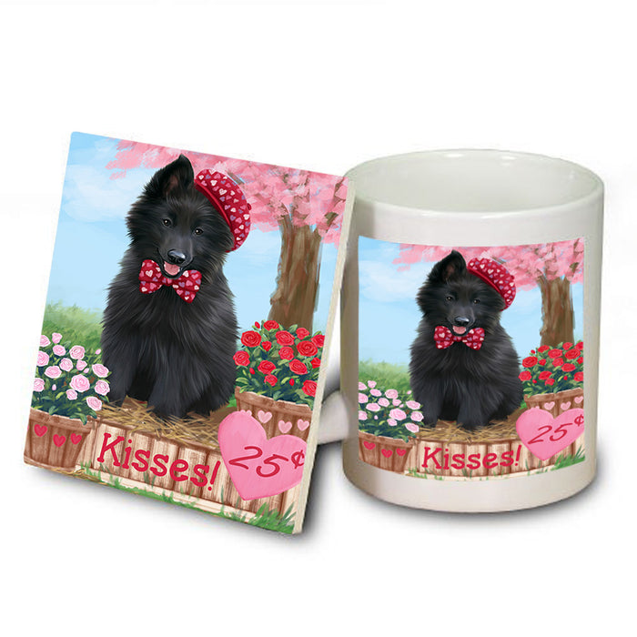 Rosie 25 Cent Kisses Belgian Shepherd Dog Mug and Coaster Set MUC55806