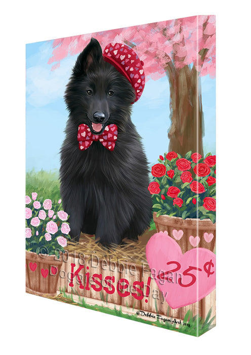 Rosie 25 Cent Kisses Belgian Shepherd Dog Canvas Print Wall Art Décor CVS124550