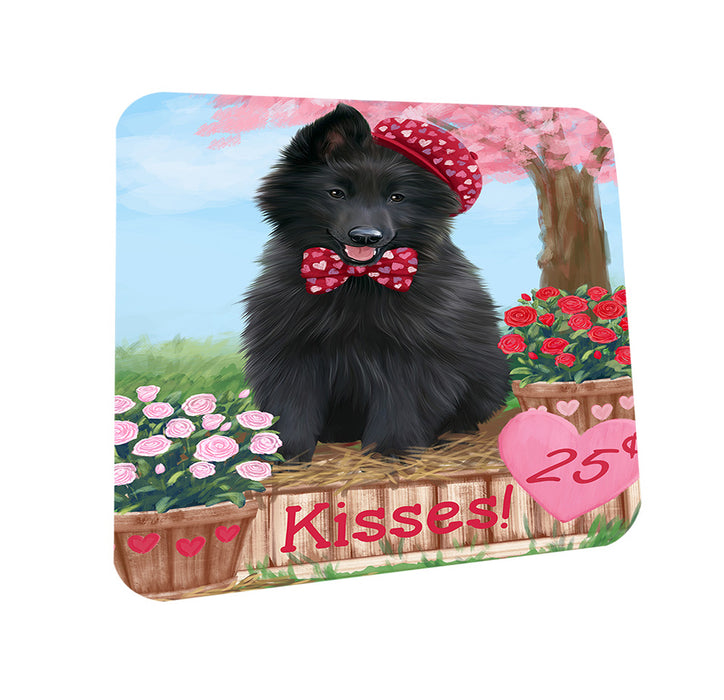 Rosie 25 Cent Kisses Belgian Shepherd Dog Coasters Set of 4 CST55772