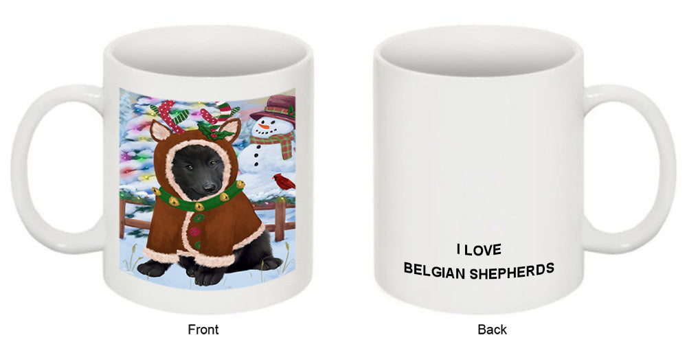 Christmas Gingerbread House Candyfest Belgian Shepherd Dog Coffee Mug MUG51569