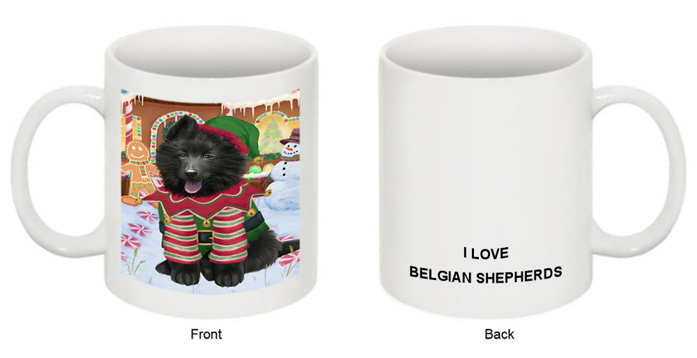 Christmas Gingerbread House Candyfest Belgian Shepherd Dog Coffee Mug MUG51570