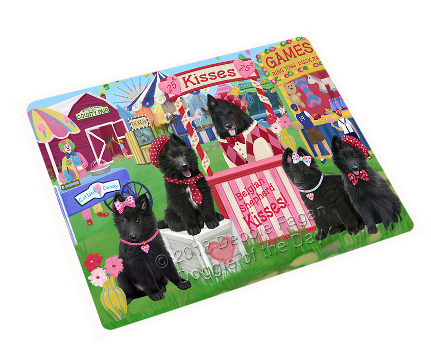 Carnival Kissing Booth Belgian Shepherds Dog Magnet MAG72480 (Small 5.5" x 4.25")