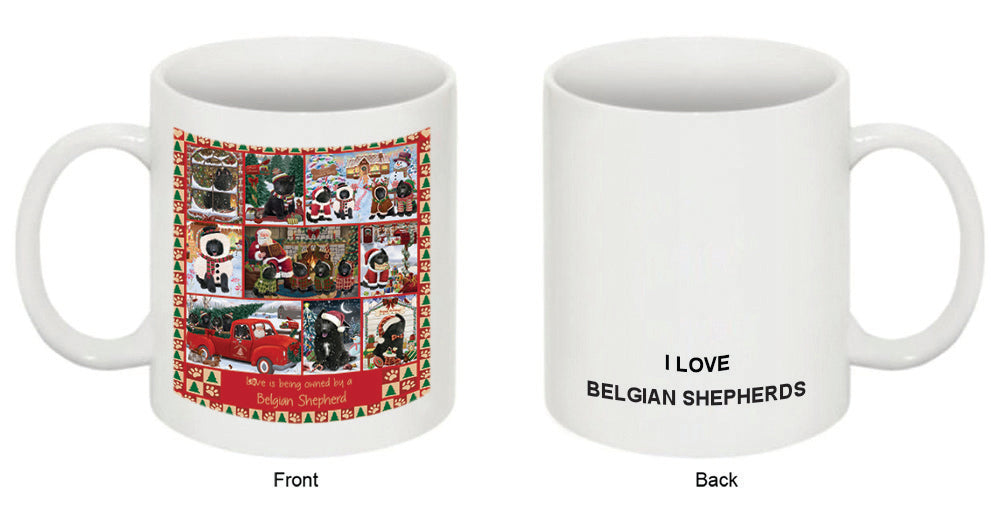 Love is Being Owned Christmas Belgian Shepherd Dogs Coffee Mug MUG52595