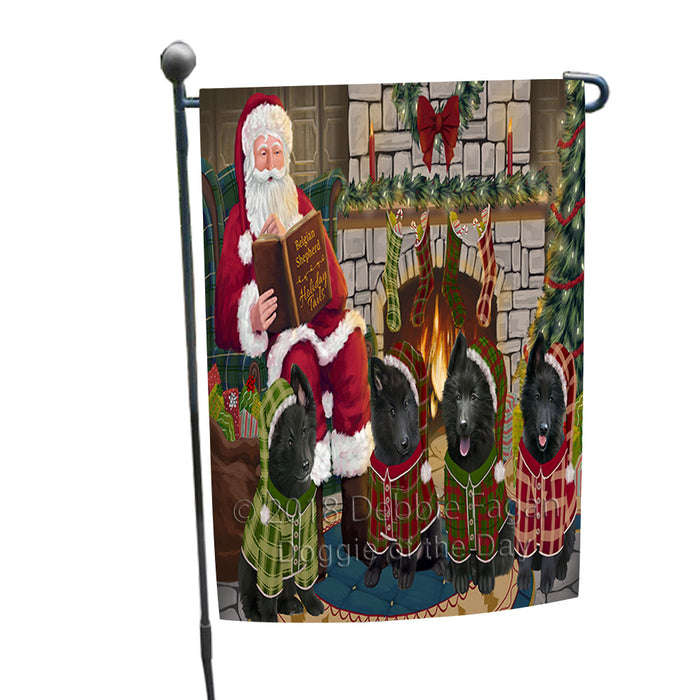 Christmas Cozy Holiday Tails Belgian Shepherds Dog Garden Flag GFLG55390