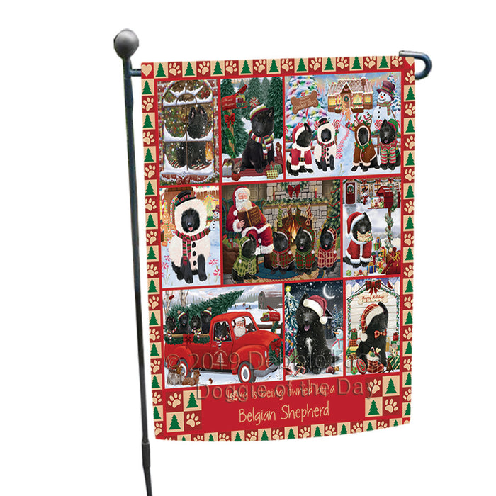 Love is Being Owned Christmas Belgian Shepherd Dogs Garden Flag GFLG65868