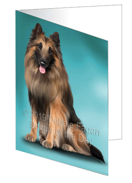 Belgian Tervuren Dog Handmade Artwork Assorted Pets Greeting Cards and Note Cards with Envelopes for All Occasions and Holiday Seasons GCD77594