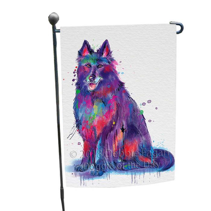 Watercolor Belgian Shepherd Dog Garden Flag GFLG65041