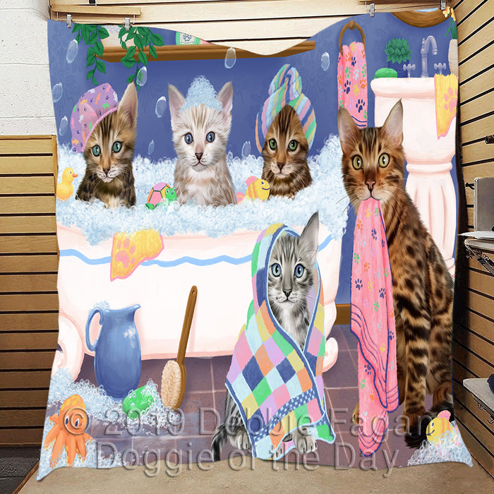 Rub A Dub Dogs In A Tub Bengal Cats Quilt