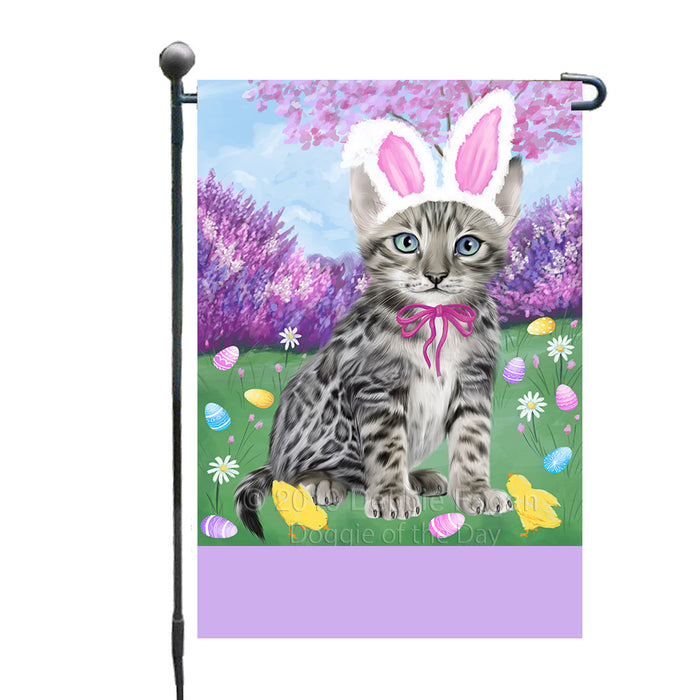 Personalized Easter Holiday Bengal Cat Custom Garden Flags GFLG-DOTD-A58753