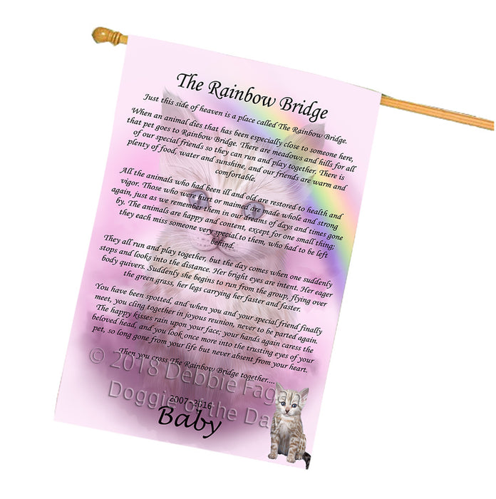Rainbow Bridge Bengal Cat House Flag FLG56181