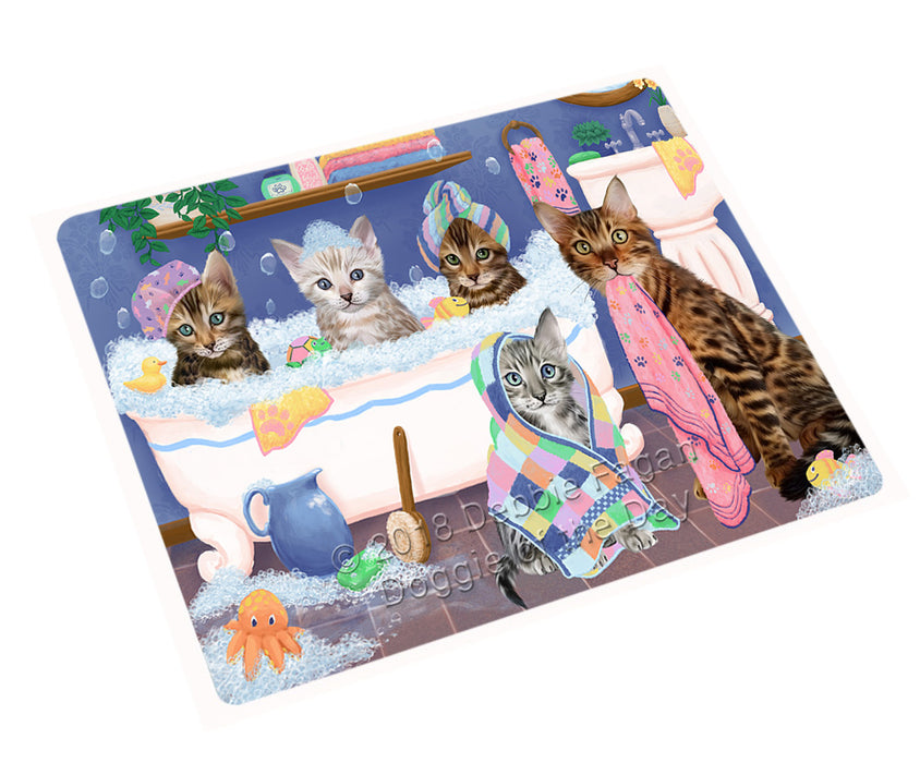 Rub A Dub Dogs In A Tub Bengal Cats Large Refrigerator / Dishwasher Magnet RMAG102840