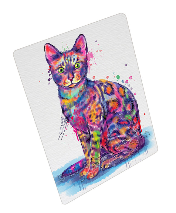 Watercolor Bengal Cat Blanket BLNKT134994