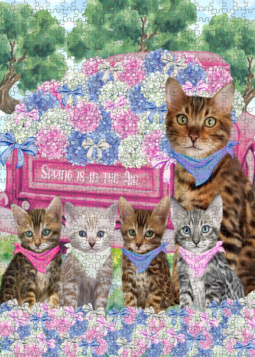 Bengal Cats Jigsaw Puzzle: Interlocking Puzzles Games for Adult, Explore a Variety of Custom Designs, Personalized, Pet and Cat Lovers Gift