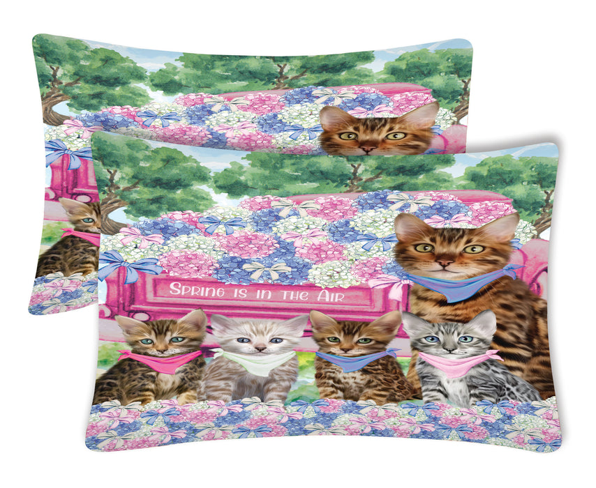 Bengal Cat Pillow Case: Explore a Variety of Designs, Custom, Personalized, Soft and Cozy Pillowcases Set of 2, Gift for Cats and Pet Lovers