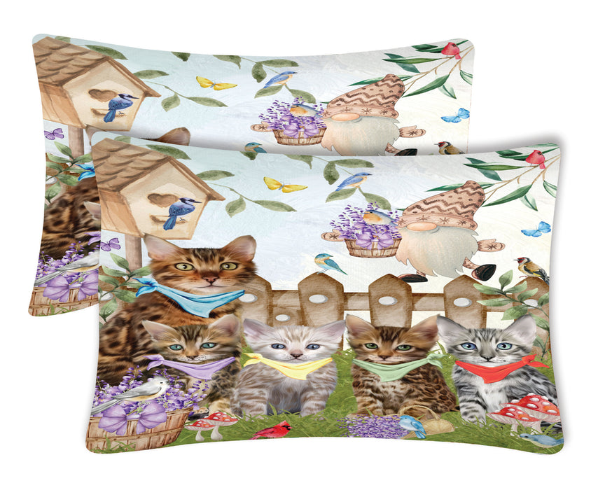 Bengal Cat Pillow Case: Explore a Variety of Personalized Designs, Custom, Soft and Cozy Pillowcases Set of 2, Pet & Cats Gifts