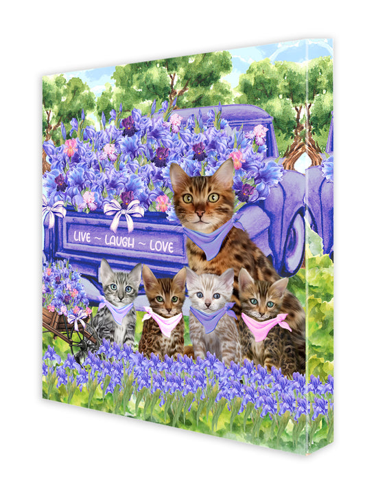 Bengal Cats Canvas: Explore a Variety of Designs, Custom, Digital Art Wall Painting, Personalized, Ready to Hang Halloween Room Decor, Pet Gift for Cat Lovers