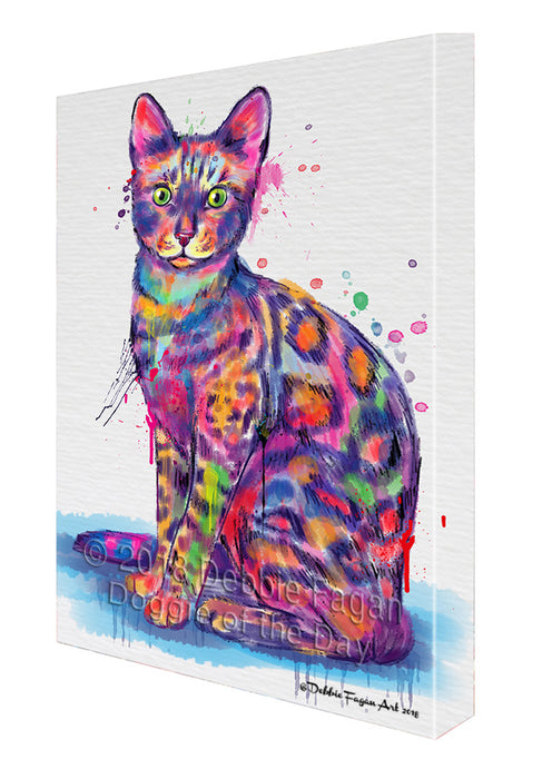 Watercolor Bengal Cat Canvas Print Wall Art Décor CVS137141