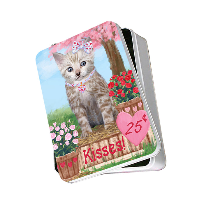 Rosie 25 Cent Kisses Bengal Cat Photo Storage Tin PITN55758