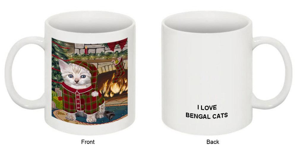 The Stocking was Hung Bengal Cat Coffee Mug MUG50598