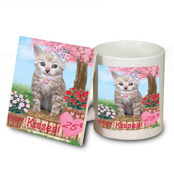 Rosie 25 Cent Kisses Bengal Cat Mug and Coaster Set MUC55807