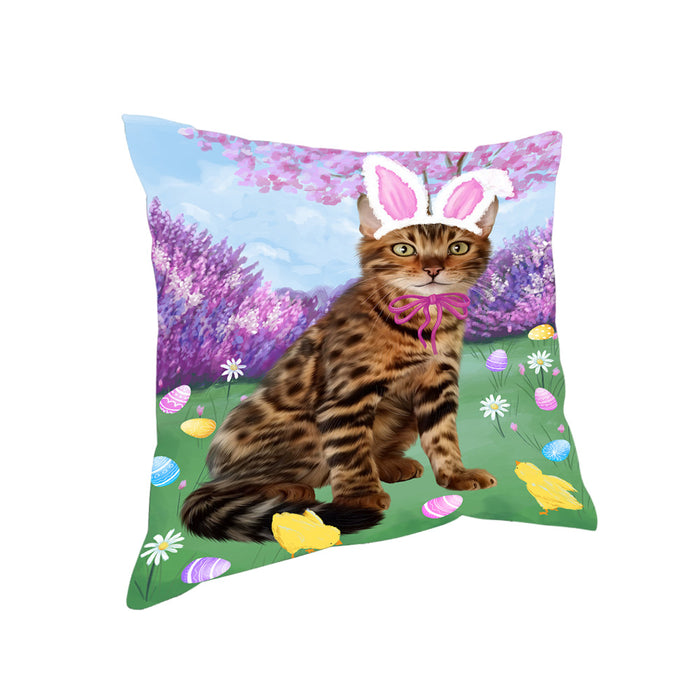 Easter Holiday Bengal Cat Pillow PIL81900