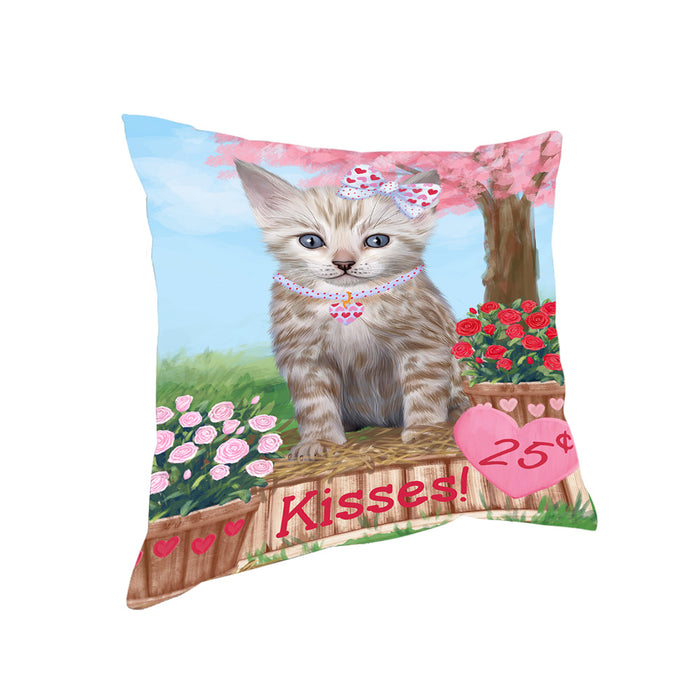 Rosie 25 Cent Kisses Bengal Cat Pillow PIL72188