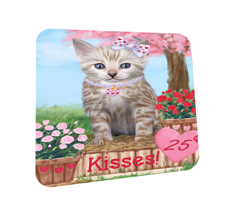 Rosie 25 Cent Kisses Bengal Cat Coasters Set of 4 CST55773